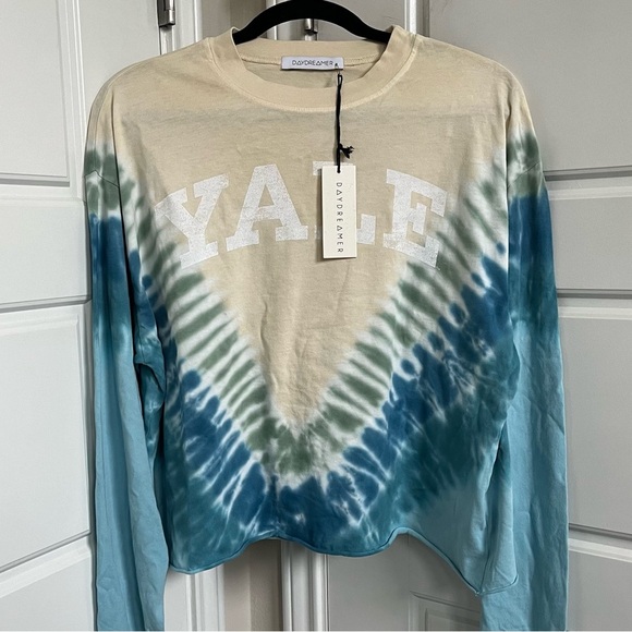 Daydreamer Yale Beach View Cropped Tie-Dye Tee NWT Size Small - Picture 2 of 4